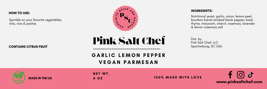 Garlic Lemon Pepper Vegan Parmesean