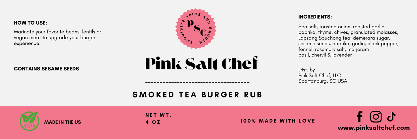 Smoked Tea Burger Rub